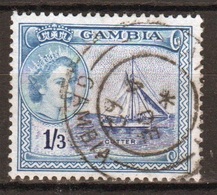 Gambia Queen Elizabeth  1953  1/3d  Definitive Stamp. - Gambia (...-1964)