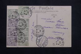 MONACO - Affranchissement Plaisant Sur Carte Postale En 1906 Pour Ll 'Allemagne - L 64766 - Lettres & Documents