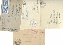 FPII002 / FELDPOST - 4 Belege, 2 Davon Mit Brief Als Inhalt. - Feldpost 2a Guerra Mondiale