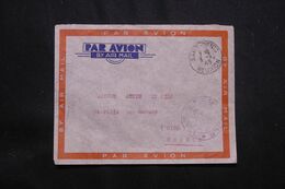 RÉUNION - Enveloppe De St Denis Pour La France En 1945 Avec Cachet De Contrôle, Affranchissement Au Verso - L 64790 - Brieven En Documenten