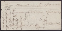 "Littau", L2, Tax. Brief Mit Inhalt, 1842 - ...-1850 Préphilatélie