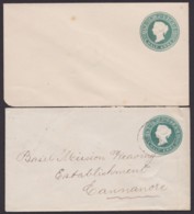 2 Alte Umschläge "Victoria"m 1x Bedarf Mit Ankunft, *,o - Inland Letter Cards