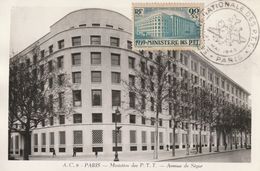 Carte Maximum -  Paris - Ministère Des P.T.T. - Avenue De Ségur 1945 (Semaine Nationale Des P.T.T.) - Other & Unclassified