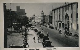 Real Photo Karachi Mc Leod Road  Cars . Dunlop Building . Light Crease - Pakistan