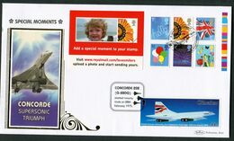 2008 GB Smilers Special Moments Benham Cover. Gibraltar Concorde Supersonic Flight, British Airways - Francobolli Personalizzati