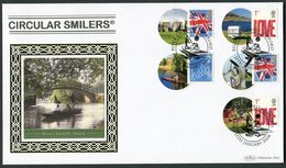 2008 GB Circular Smilers Benham Covers (2). River Cherwell, Oxford Cricket Stonehenge Bulldog - Persoonlijke Postzegels