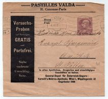 PASTILLES VALDA - MEDICAMENT POUR LA GORGE / 1910 ENTIER POSTAL PRIVE AUTRICHIEN - BANDE JOURNAL (ref 4855) - Pharmacy