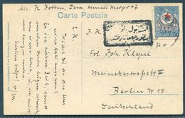 Turkey Constantinople Postcard Censor - Berlin Germany - Brieven En Documenten