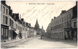 Delcampe - 27 BRETEUIL-sur-ITON - Grande Rue - Breteuil