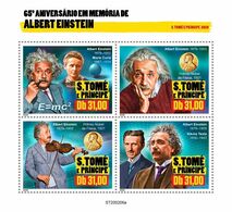 S.Tome&Principe. 2020  65th Memorial Anniversary Of Albert Einstein. (0206a) OFFICIAL ISSUE - Albert Einstein