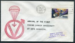 1975 USA Cape Canaveral VIKING Lander Space Rocket Cover. - North  America