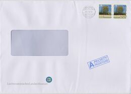 Liechtenstein Postmark - Envelope Liechtenschteinisches Landesmuseum - Mi 1802 Trees Silver Birch (Betula Pendula) - Máquinas Franqueo (EMA)