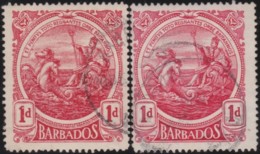 Barbados      .    SG        .    183/183a      .        O       .       Oblitéré    .   /   .   Cancelled - Barbados (...-1966)