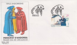 Enveloppe  FDC  1er  Jour   ANDORRE  ANDORRA   Femmes  Andorranes    1991 - Sonstige & Ohne Zuordnung