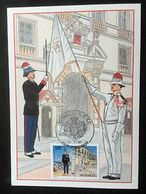 MONACO - Carte 1er Jour - Compagnie Des Carabiniers Tenue D'hiver Et D'été - 1997 - Y&T N° 2107 - Briefe U. Dokumente