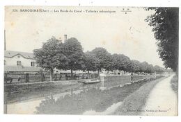 SANCOINS (18) Canal Du Berry Péniches Tuileries Mécaniques - Sancoins