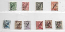 19421B) ITALIA-EGEO-CASTELROSSO-Serie Ordinaria Con Soprastampa In Diagonale - Serie Ordinaria - 10 VALORI USATI - Castelrosso