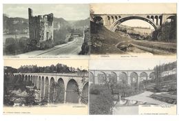 LUXEMBOURG Ensemble De 4 Cartes Pont Viaduc Ancien Chateau - Luxemburg - Stadt