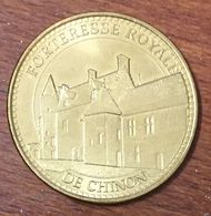 37 FORTERESSE ROYALE DE CHINON MDP 2013 MEDAILLE SOUVENIR MONNAIE DE PARIS JETON TOURISTIQUE MEDALS COINS TOKENS - 2013