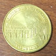 37 CHÂTEAU DE CHENONCEAU MDP 2012 MEDAILLE SOUVENIR MONNAIE DE PARIS JETON TOURISTIQUE MEDALS COINS TOKENS - 2012