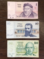 Lot De 3 Billets - Shekel - Israel - Israël