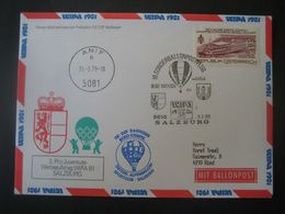 Österreich 1979- WIPA1981 19. Sonderballonpostflug Salzburg 31.3.1979 - Ballonpost