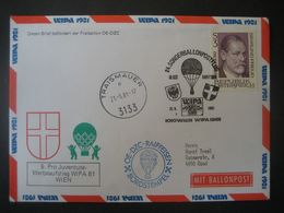 Österreich 1981- WIPA1981 24. Sonderballonpostflug Wien 21.5.1981 - Ballonpost