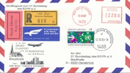 Grussflugpost Zum 37. Bundestag Des BDPh E. V. Ab Vereinte Nationen Wien Nach Osnabrück - Sonstige & Ohne Zuordnung