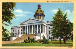 South Carolina Columbia State Capitol Building Curteich - Columbia