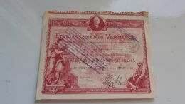 VERMINCK (titre De 5 Actions De 100 Francs) 1920 - Sin Clasificación