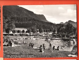 FPC-16 VAllorbe La Piscine Et Le Camping  TRES ANIME. Deriaz 1703, Grand Format, Non Circulé - Vallorbe