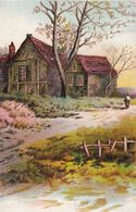 AK Künstlerkarte Haus Am Fluss - Niederschöna 1908 (51337) - 1900-1949