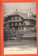 FPC-26 RARE  Vallorbe Chalet De L'Hôtel De La Croix Blanch. ANIME. Delachaux Niestlé 551. Circulé Vers Nemours En 1907 - Vallorbe