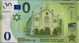 01 SLOVAKIA-Memo Euro NOVE ZAMKY-Ersekujvari Synagogue-Synagoge Judaica 500 Pcs FOLDER NEWS-Nouvelles UNC 2020 - Prove Private