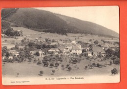 FPC-34  Lignerolle Vue Générale.  Jura Vaud. Cachet Ambulant 1913 Louis Carey - Lignerolle