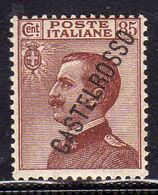 CASTELROSSO 1924 SOPRASTAMPATO D'ITALIA ITALY OVERPRINTED CENT. 85c MNH - Castelrosso