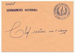 TCHAD - 2 Enveloppes En Franchise - Gendarmerie Nationale - Commandement + Cie Du Chari-Baguirami - Tschad (1960-...)