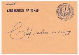 TCHAD - 2 Enveloppes En Franchise - Gendarmerie Nationale - Commandement + Cie Du Chari-Baguirami - Chad (1960-...)