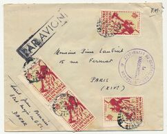 SENEGAL - Enveloppe Affr. 3F X4 Cachet "Etat Major Du Général Com. Supérieur" - DAKAR 1945 - Covers & Documents