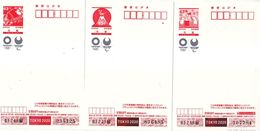 Japan 2020 New Year Greetings Postcards —Tokyo Olympic Games 3v MNH - Cartas & Documentos