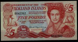 FALKLAND ISLANDS 2005 BANKNOTS 5 POUNDS UNC VF!! - Islas Malvinas
