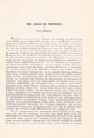 638 - Ramsauer Alpen Im Mittelalter Artikel Von 1902 !! - 2. Middle Ages