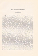 638 - Ramsauer Alpen Im Mittelalter Artikel Von 1902 !! - 2. Middeleeuwen