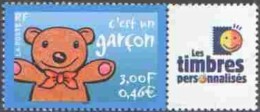 France Personnalisé N° 3431 ** C'est Un Garçon - Logo Les Timbres Perso....  - Emis En 2001 - Unused Stamps