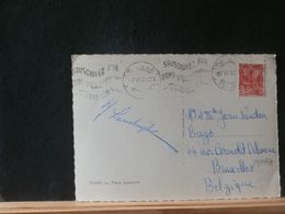 89/199A  CP  ALGERIE POUR LA BELG.  1950 - Covers & Documents