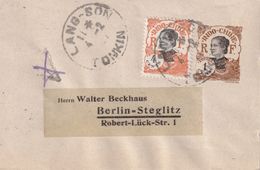 INDO-CHINE 1927     ENTIER POSTAL/GANZSACHE/POSTAL STATIONARY LETTRE DE  LANG-SON POUR BERLIN - Covers & Documents