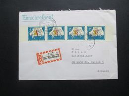 Berlin 1965 Wohlfahrt Märchen Nr. 269 2 Waag. Paare Jeweils Vom Seitenrand Einschreiben Auslandsbrief In Die Schweiz - Storia Postale