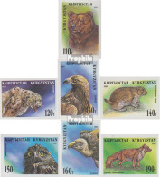 Kirgisistan 54B-60B (kompl.Ausg.) Ungezähnt Postfrisch 1995 Einheimische Fauna - Kirghizistan