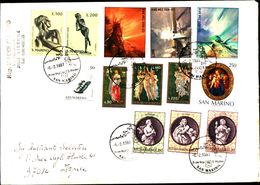 19517) SAN MARINO LETTERA CON VARIE SERIE SAN MARINO 6-2-1997 - Covers & Documents