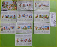 KINDER BPZ SERIE CROMIGNONS ROYAUME UNI 2003 - Notices